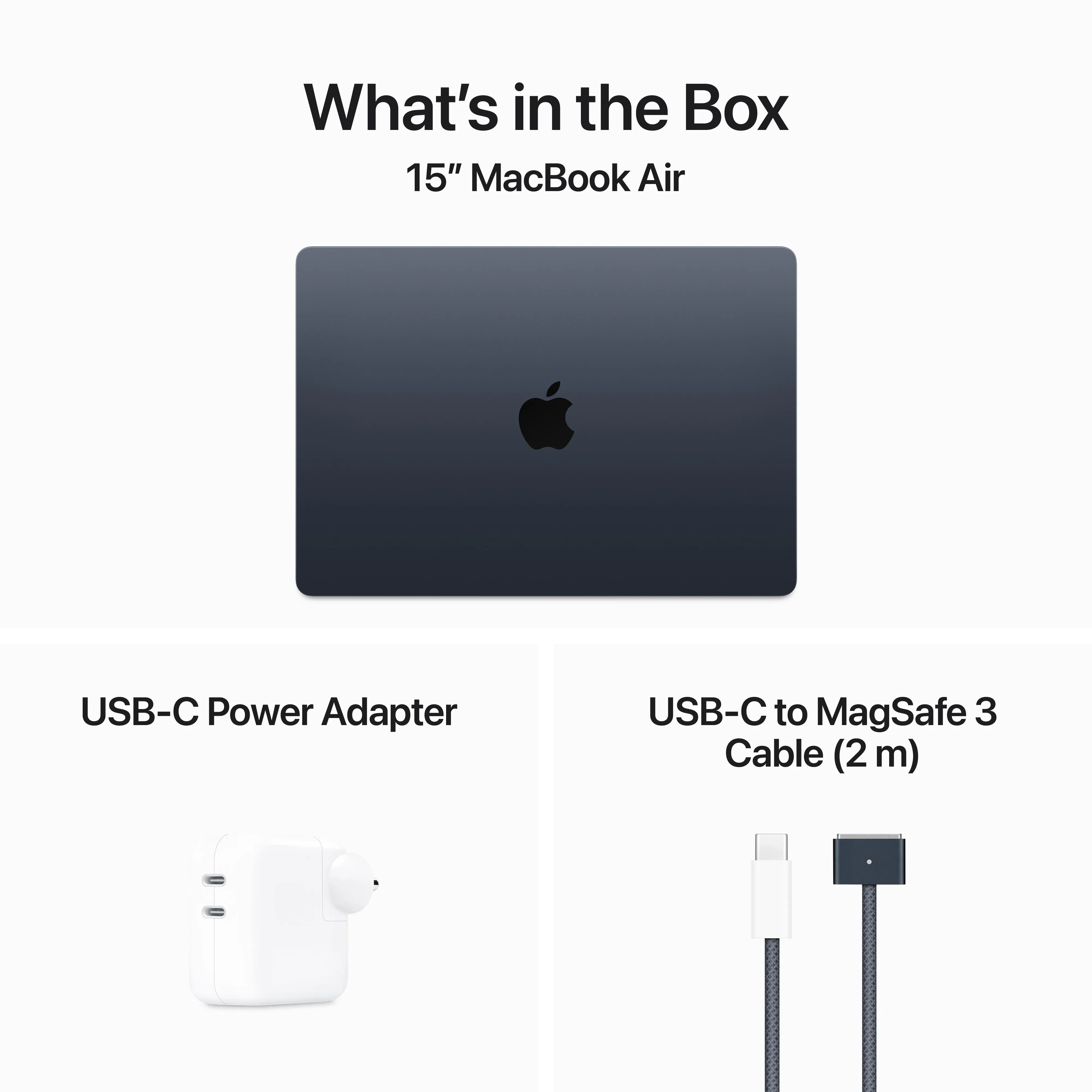 15-inch MacBook Air: Apple M3 chip with 8?core CPU and 10?core GPU, 256GB SSD - Midnight