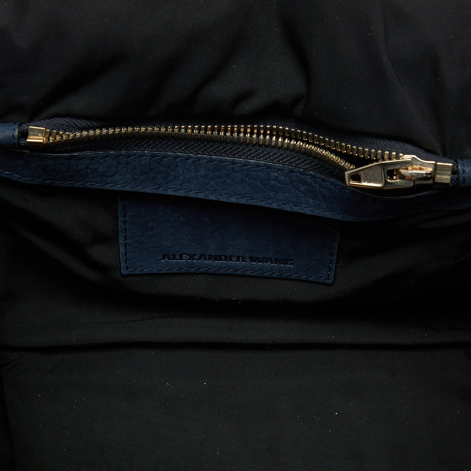 ALEXANDER WANG Blue Suede Rocco Bag