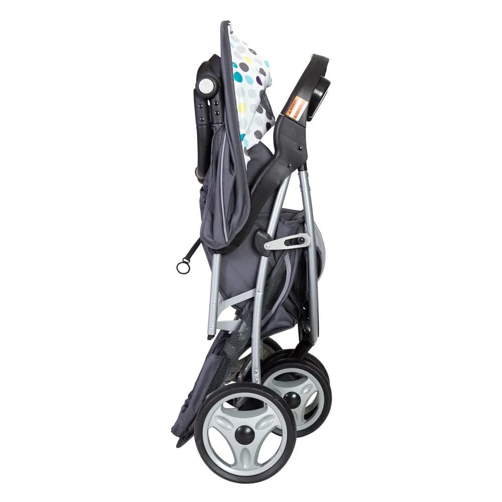 Baby Trend Skyview Travel System Ions: provides easy maneuverability with two convenient rear brakes and the one hand folding mechanism - TS89B17A