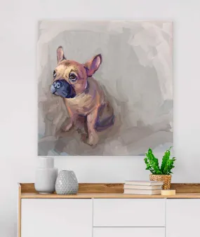 Best Friend - Frenchie Love Canvas Wall Art