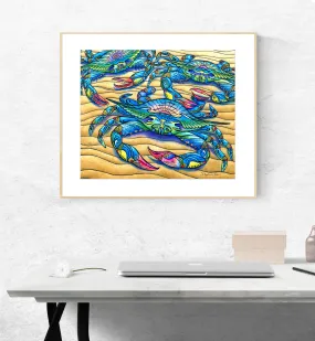 Blue Crabs Print