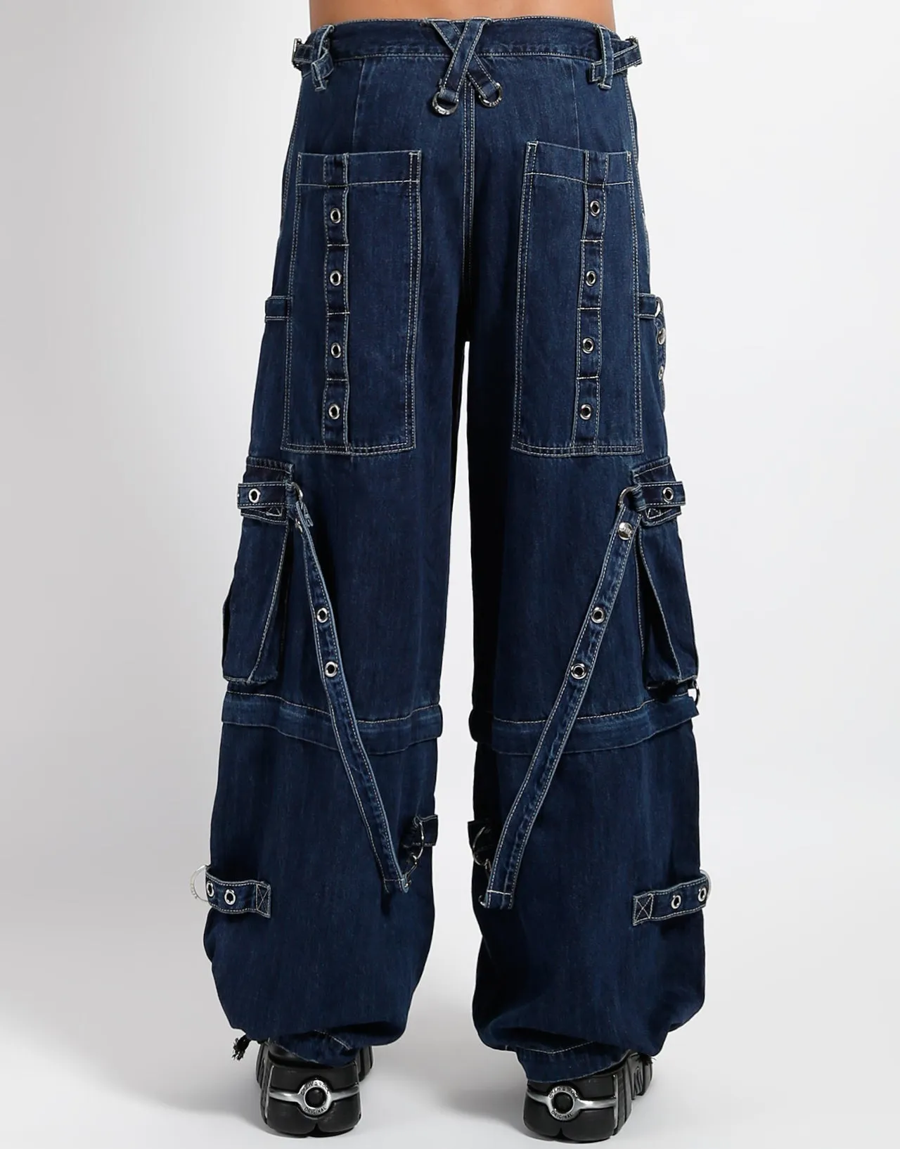 DENIM STRAP PANT