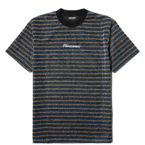 DISTURBED GLITTER STRIPE SS TEE