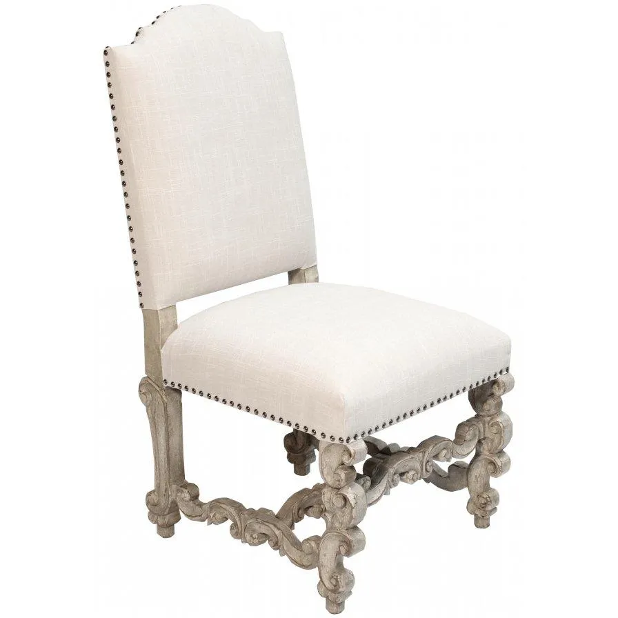 French Linen Bianca Chair