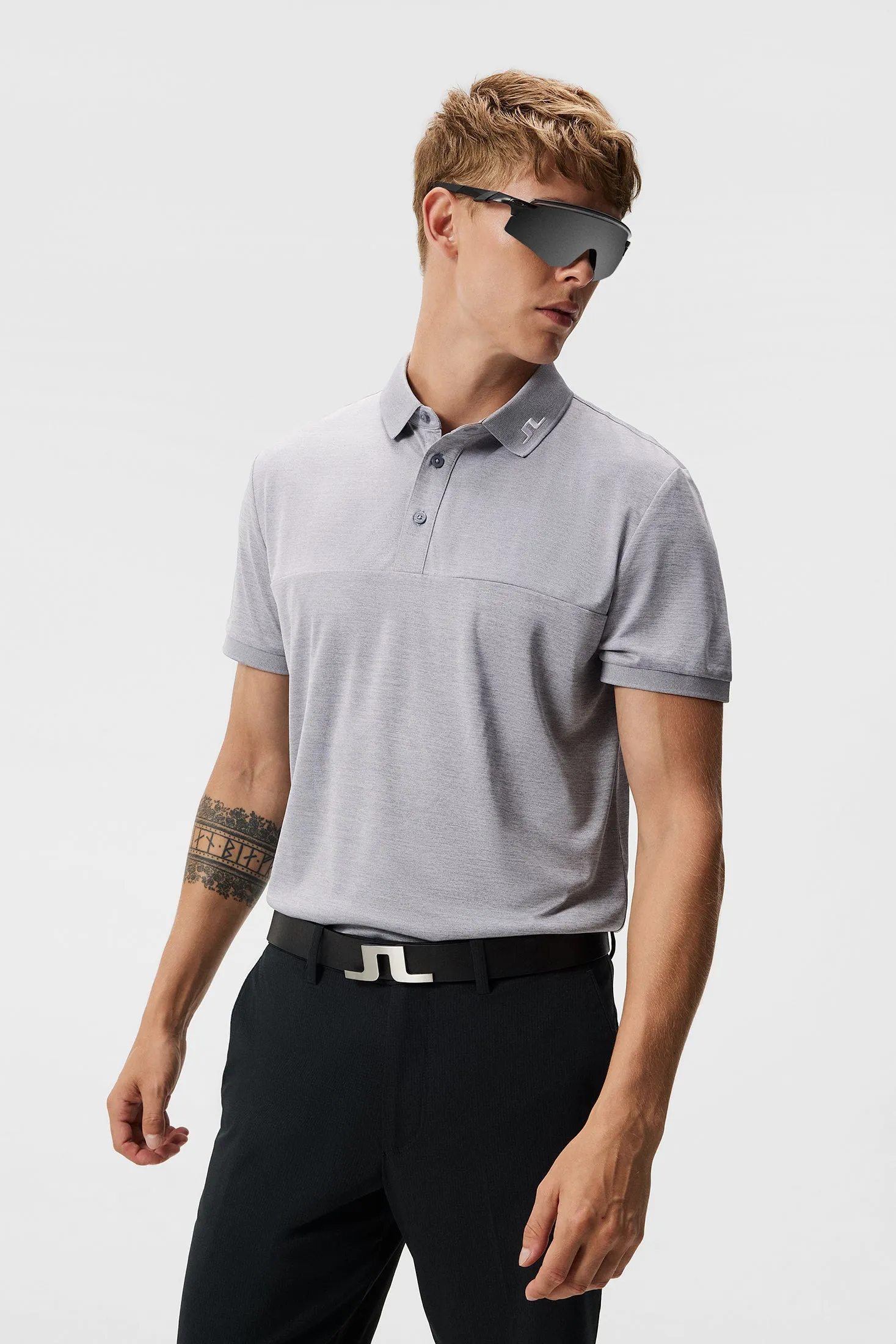 Jeff Reg Fit Polo / Grey Melange