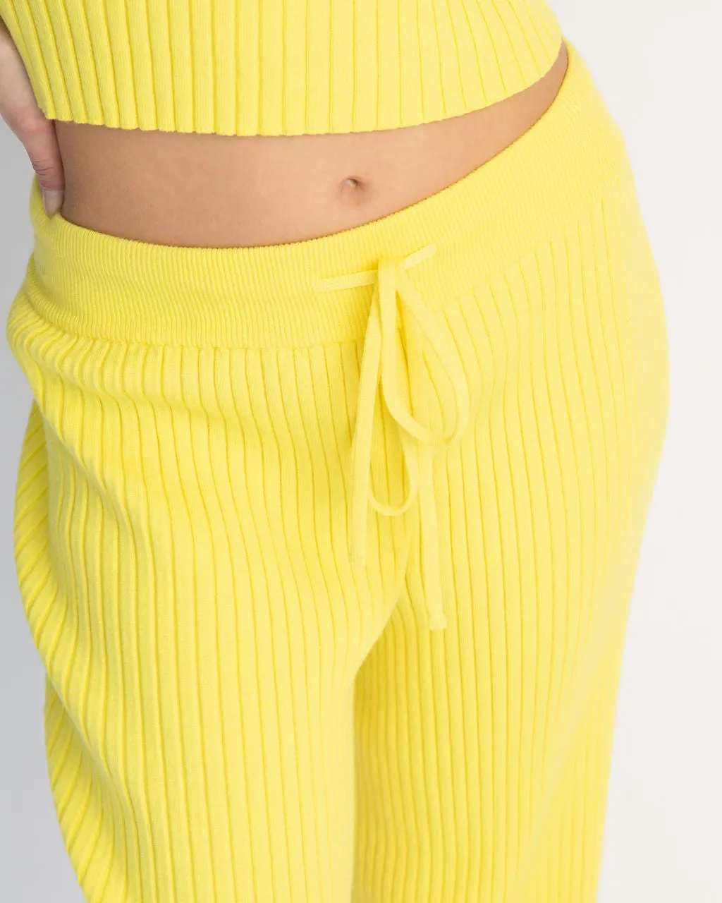 Laid Back Luxe Ribbed Drawstring Pants