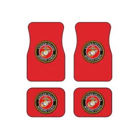 Marine Corps (Red) Car Mats (Set of 4)