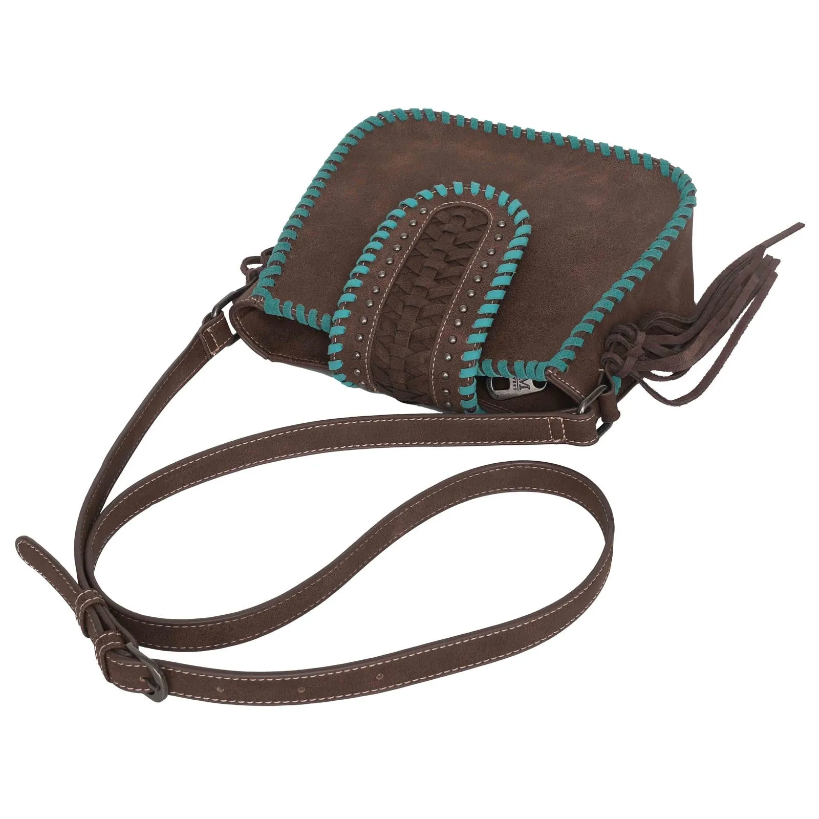 Montana West Whipstitch Fringe Western Crossbody Bag