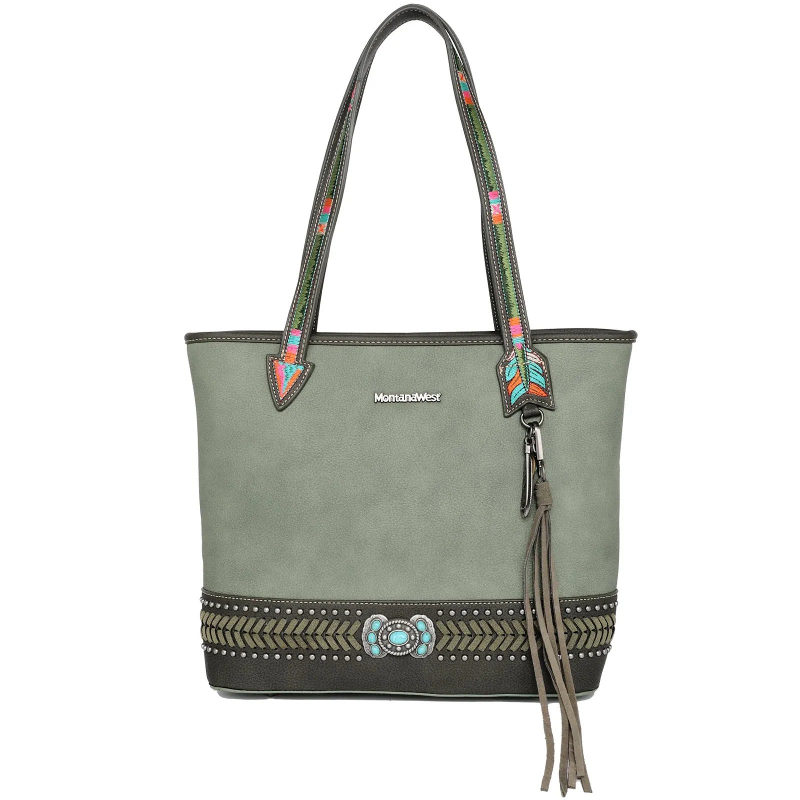 MW1112G-8317 Montana West Concho Collection Concealed Carry Tote