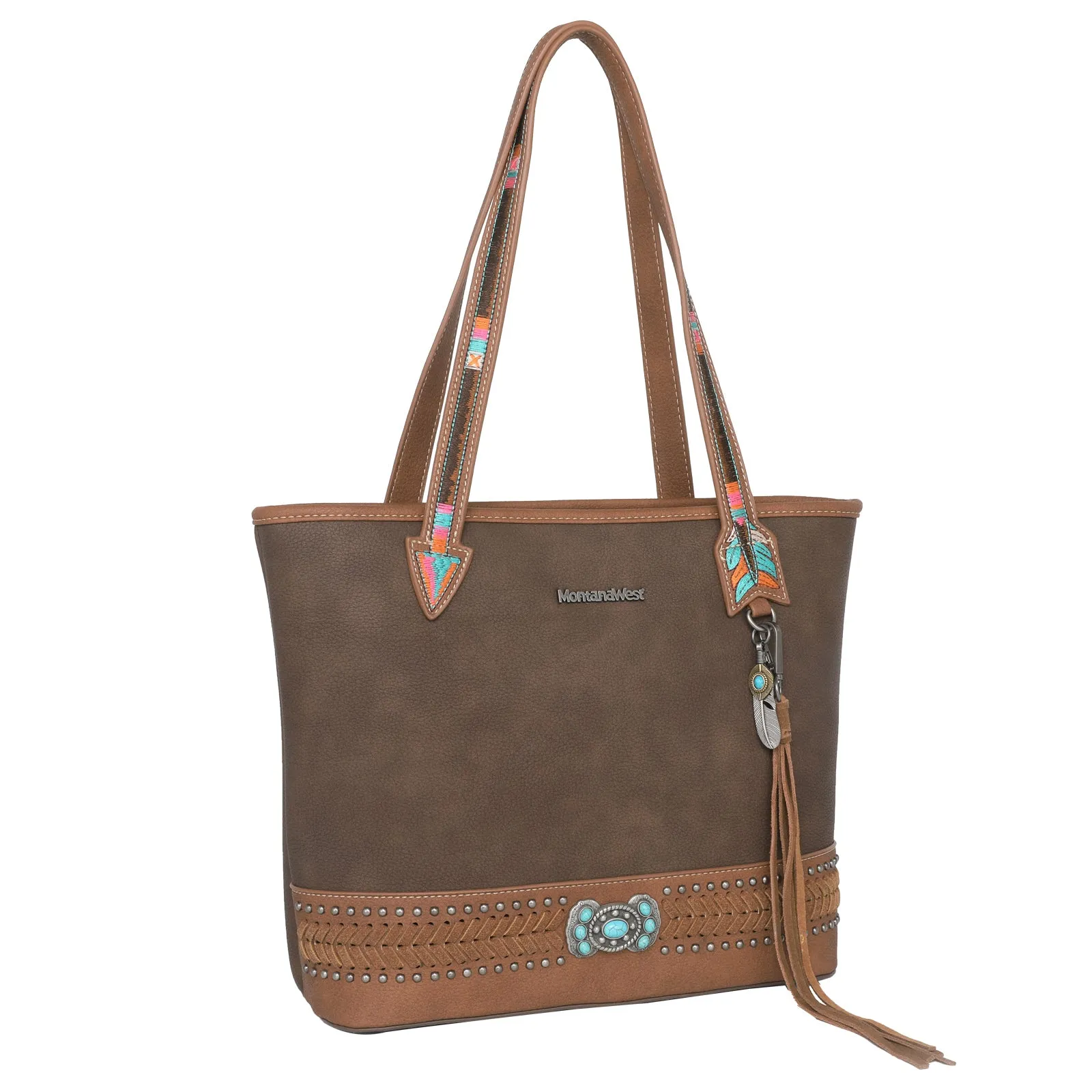 MW1112G-8317 Montana West Concho Collection Concealed Carry Tote