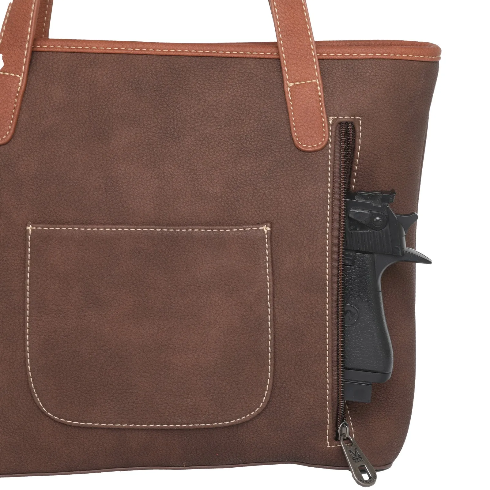 MW1112G-8317 Montana West Concho Collection Concealed Carry Tote