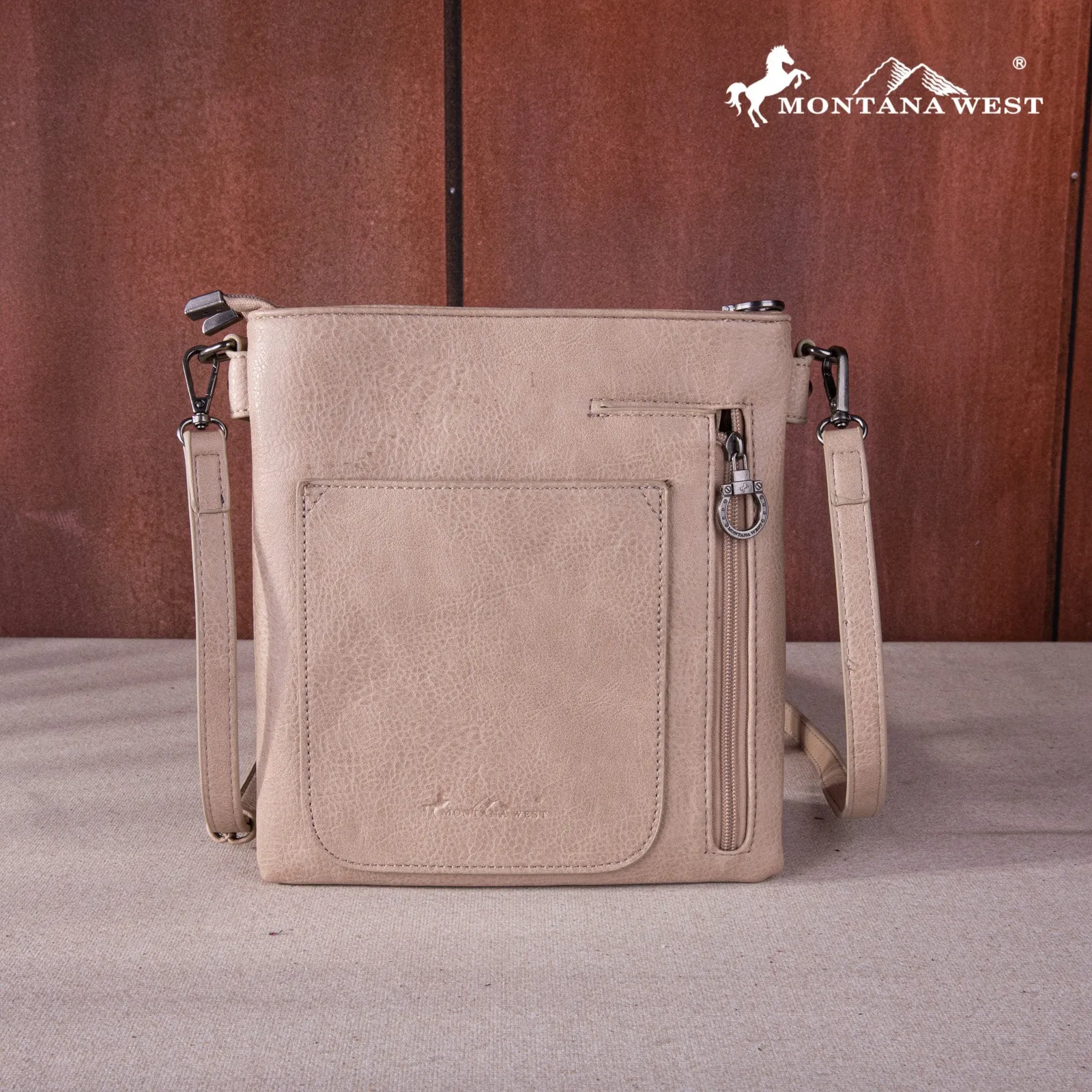 MW1259G-9360  Montana West Feather Collection Concealed Carry Crossbody