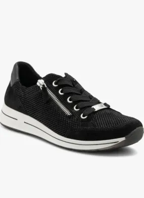 OLEANNA LEATHER SNEAKER BLACK