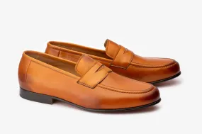 Penny loafer With Cord stitching on vamp