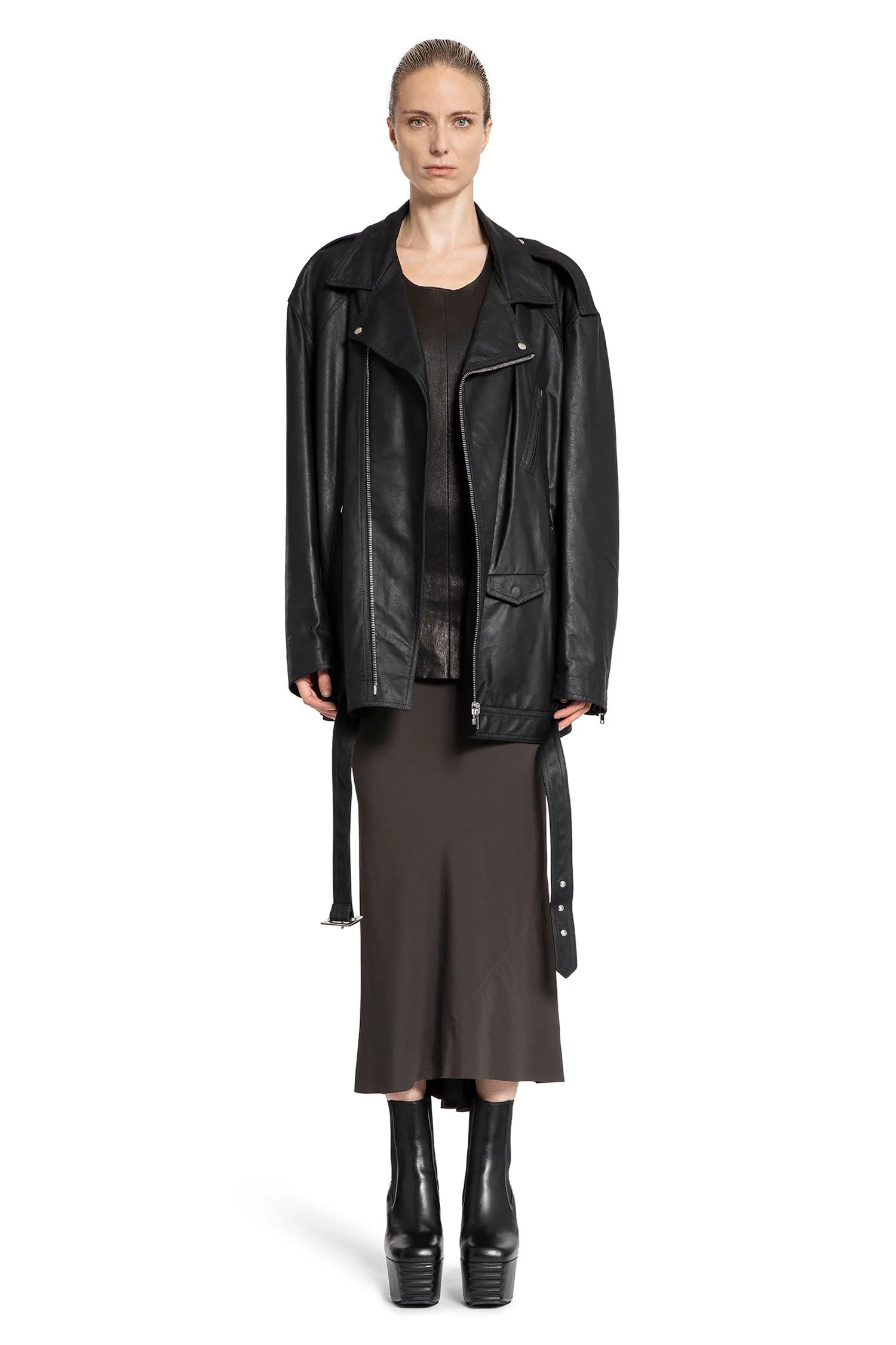 RICK OWENS WOMAN GREY SKIRTS