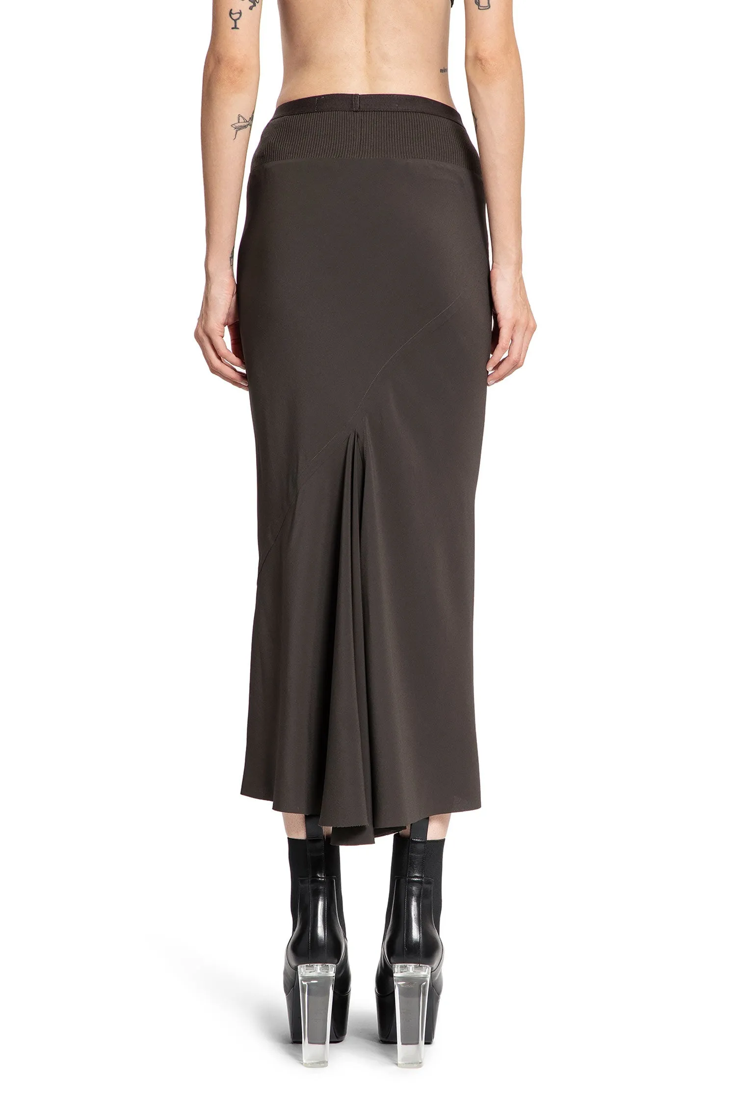 RICK OWENS WOMAN GREY SKIRTS