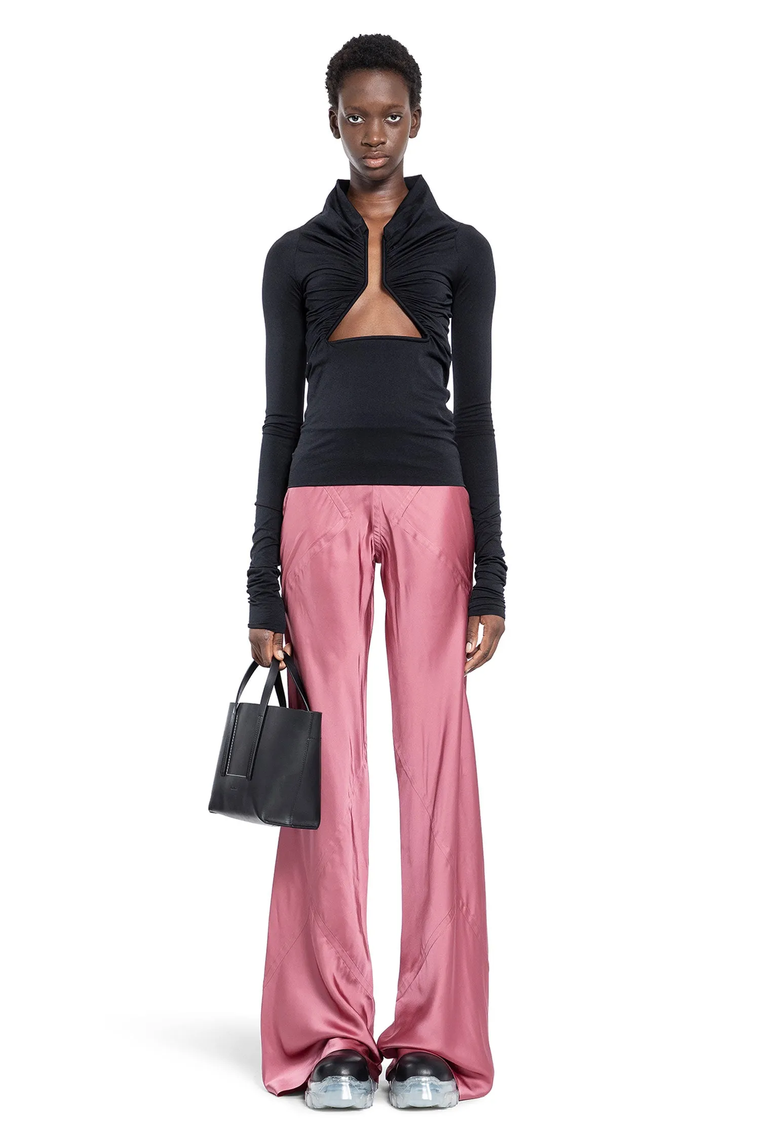 RICK OWENS WOMAN PINK TROUSERS