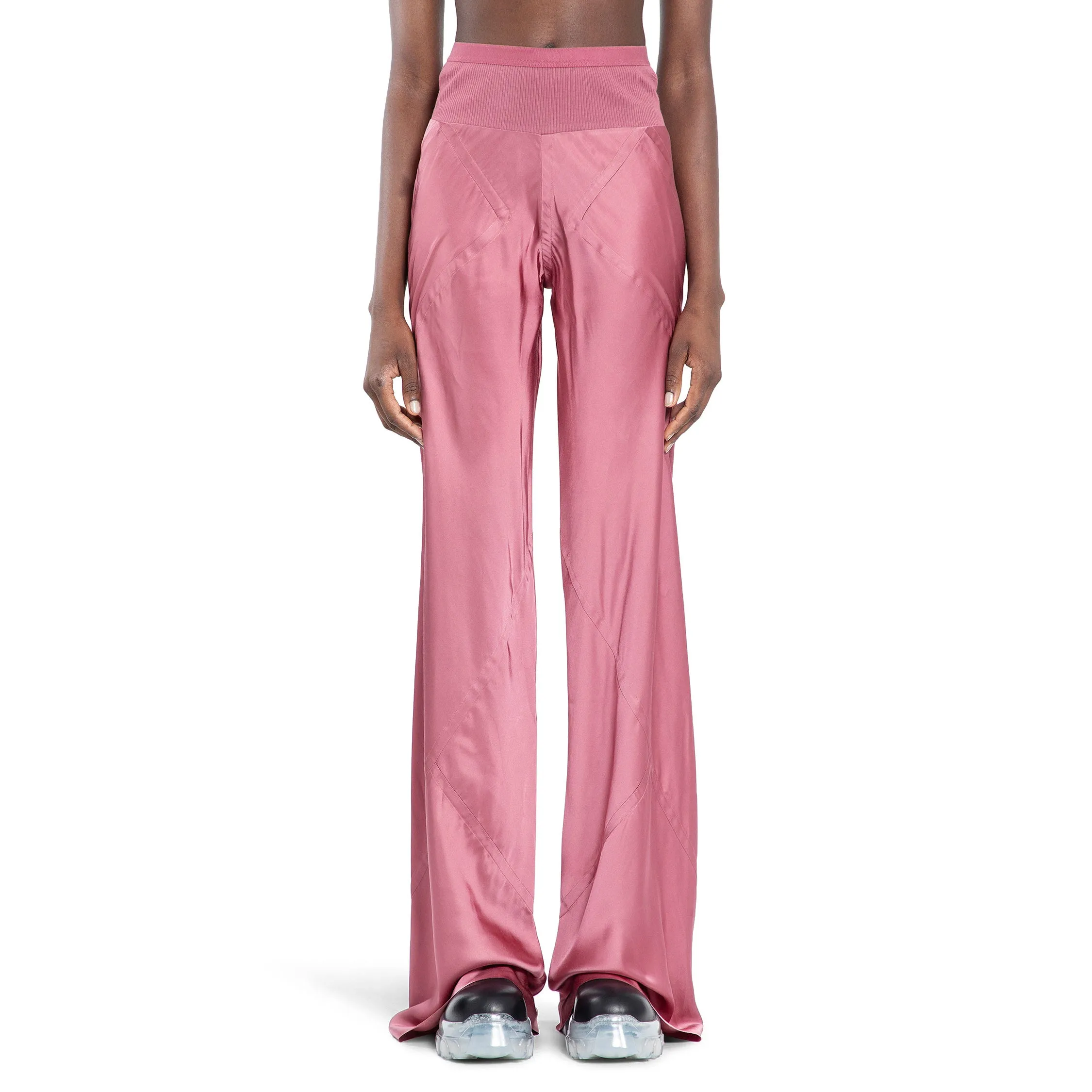 RICK OWENS WOMAN PINK TROUSERS