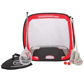 Warrior Mini Lacrosse Pop Up Set with Travel Bag