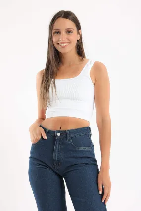 Wide Strap Crop Top